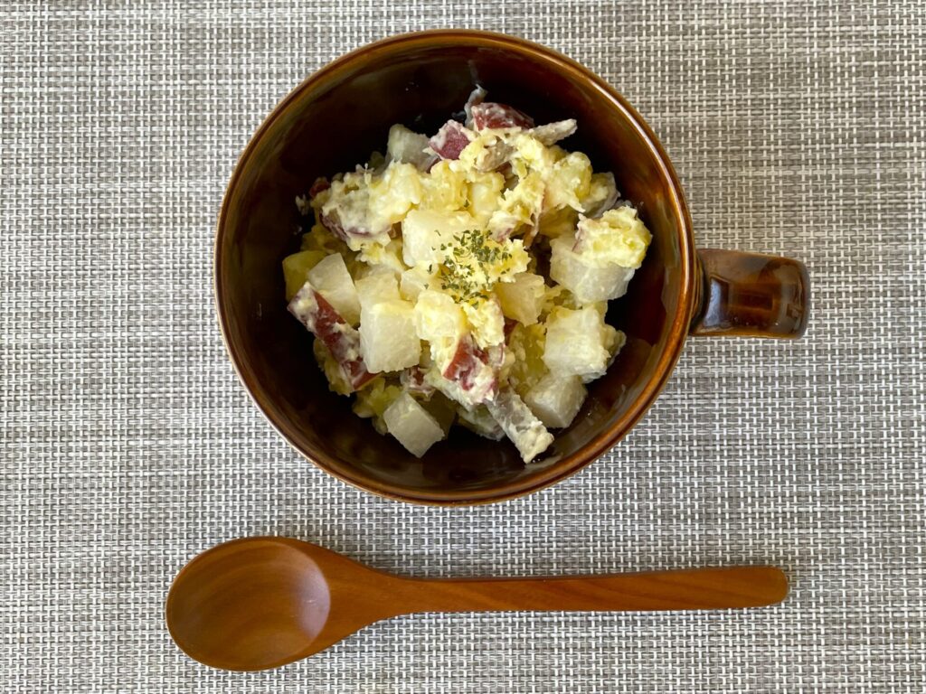 デパ地下越え！ さつまいもとクリチの塩昆布和え レシピ・作り方Tasty