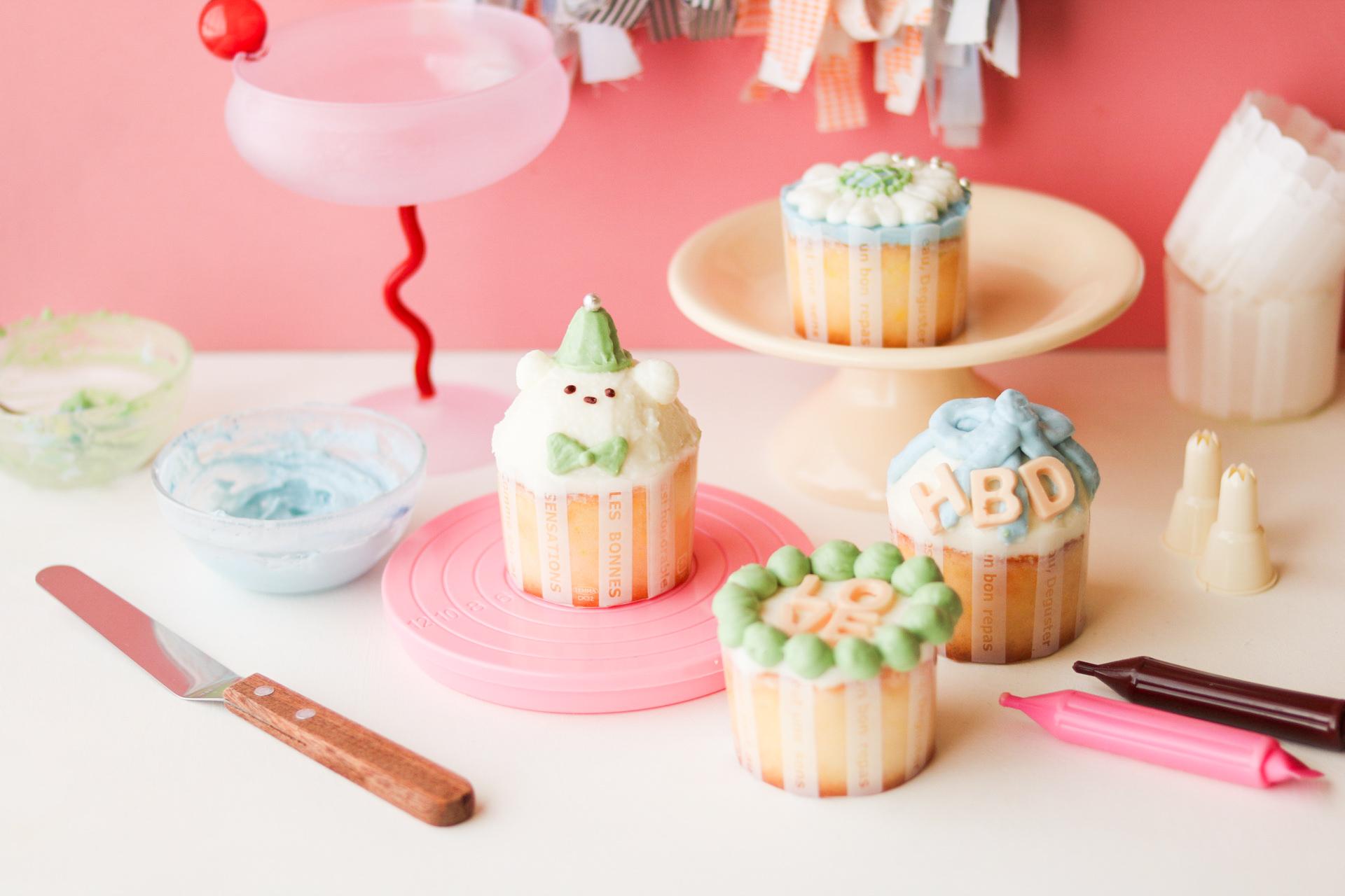 ゴーストカップケーキの作り方