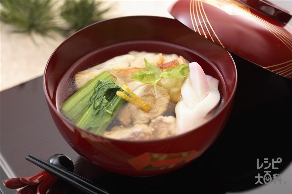 鶏肉と小松菜のお雑煮