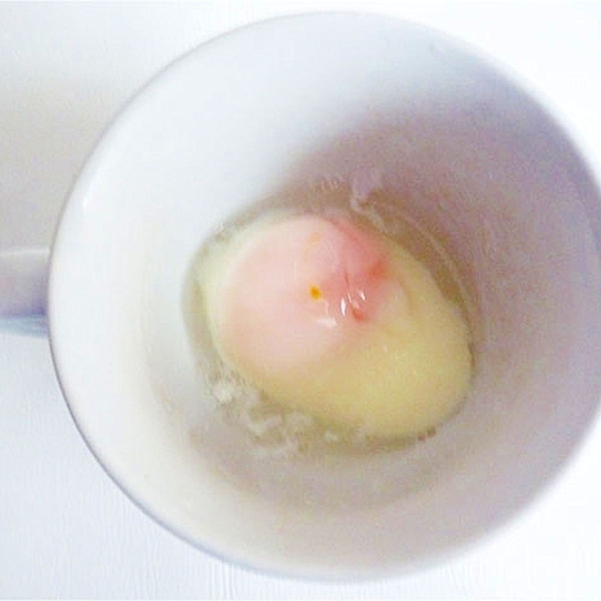 簡単温泉玉子電子レンジとマグカップ1分