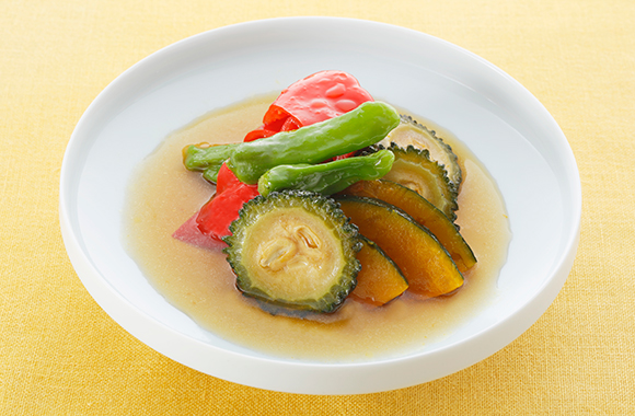 夏野菜とたこの揚げ浸し