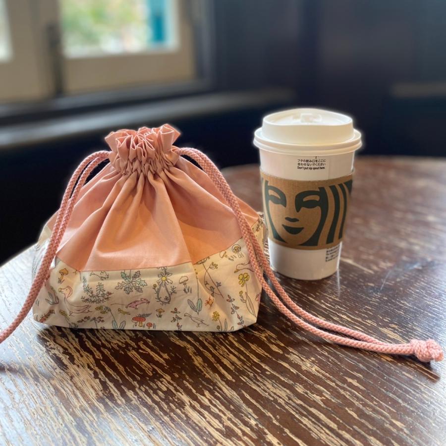 お弁当袋の作り方 素朴でかわいいおにぎり巾着。裏地なしで簡単、子どもが使いやすい持ち手付き。 入園準備ゆるっとぴたっと