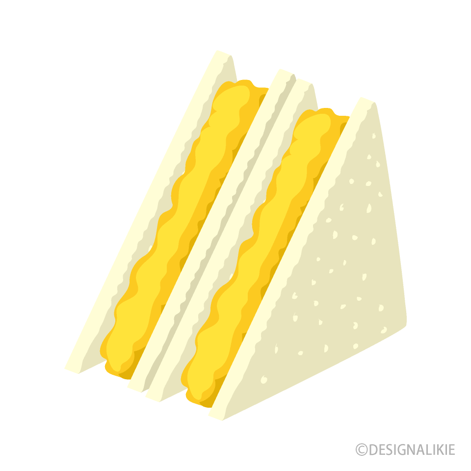 ふわふわのサンドイッチ無料イラスト素材素材ラボ