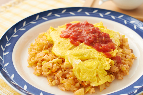 フレッシュトマトのチーズオムライス