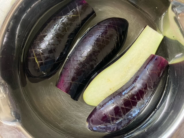 油吸わずのなすのしぎ焼きおもてなしバージョン