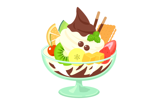 パフェ,苺パフェ,イチゴパフェ,デザート,スイーツ,お菓子,のイラスト 005_0086クリエーターズスクウェア