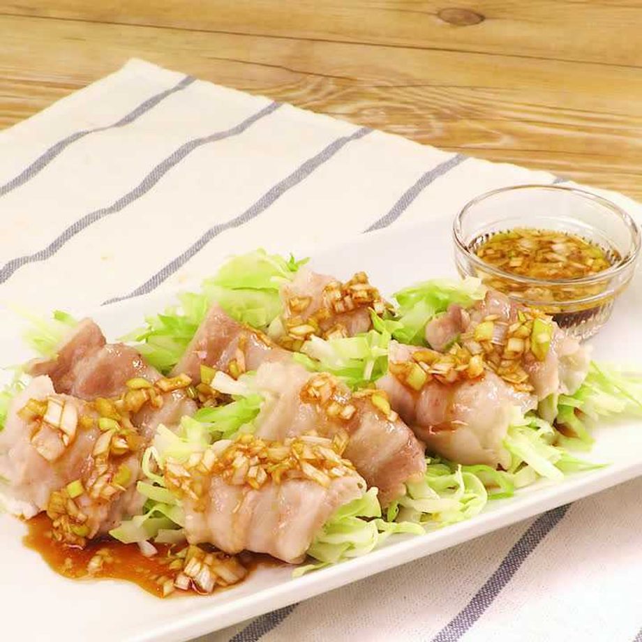 レンジでラクラク♪作業時間５分 豚バラキャベツのみそだれ蒸し