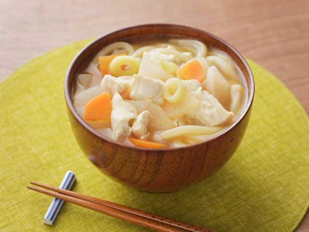 めんつゆごま油の冷やしつけうどん