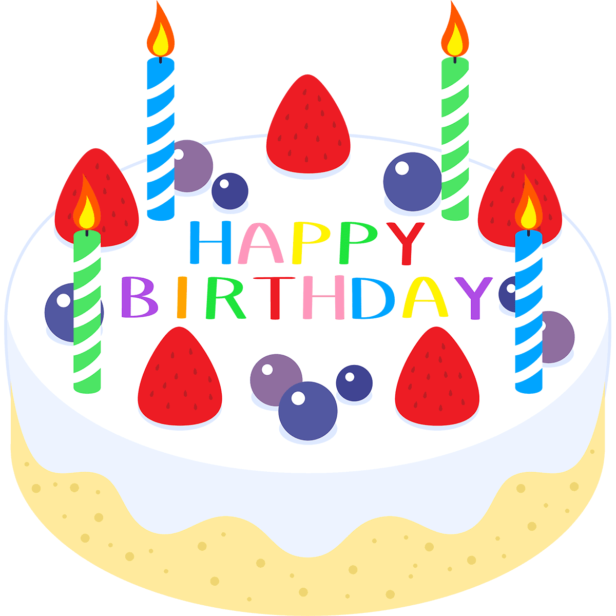 かわいい誕生日ケーキイラスト・フリー素材なら「シンテリ」