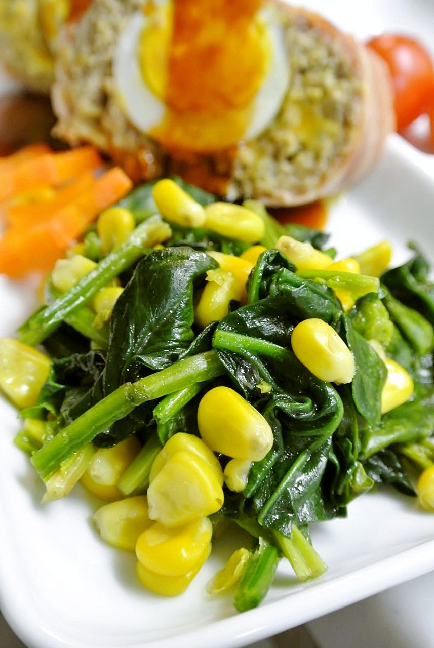 ベビーコーンのチーズ焼き 副菜