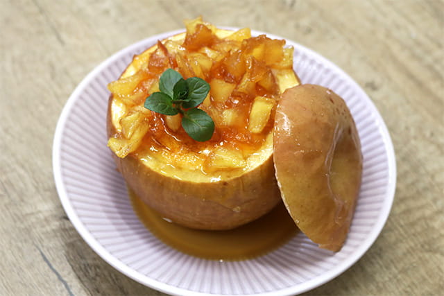 甘味ギュッと！りんごのパンケーキキャラメリゼ by増田 知子さん