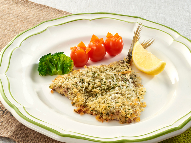 お魚料理 アジのハーブパン粉焼きお魚レシピ - マルイチ産商