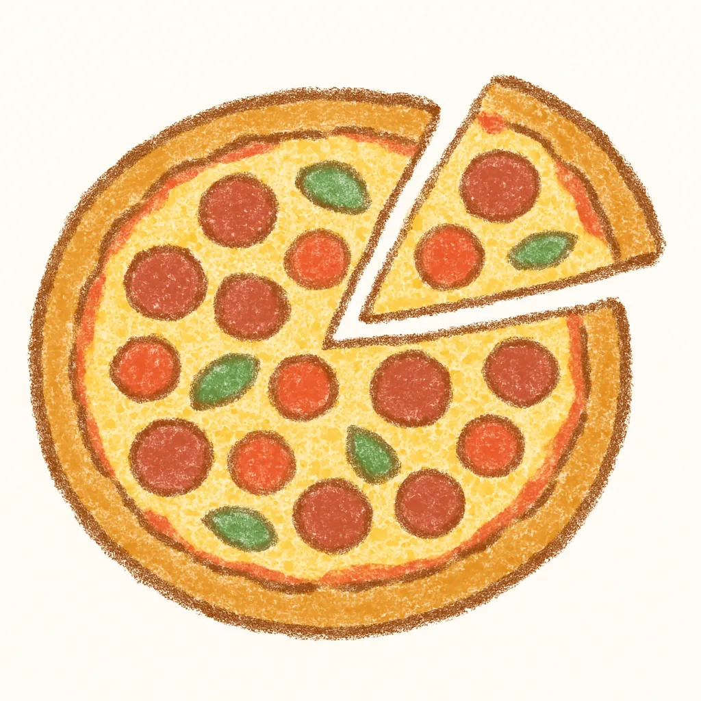 ピザのイラスト無料イラスト素材素材ラボ