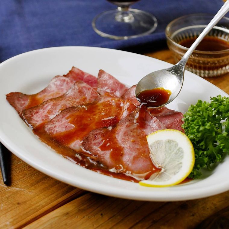 豚ヒレ肉で☆レンジローストポーク☆おろしソース添え旬を味わう お手軽レシピ JAグループ