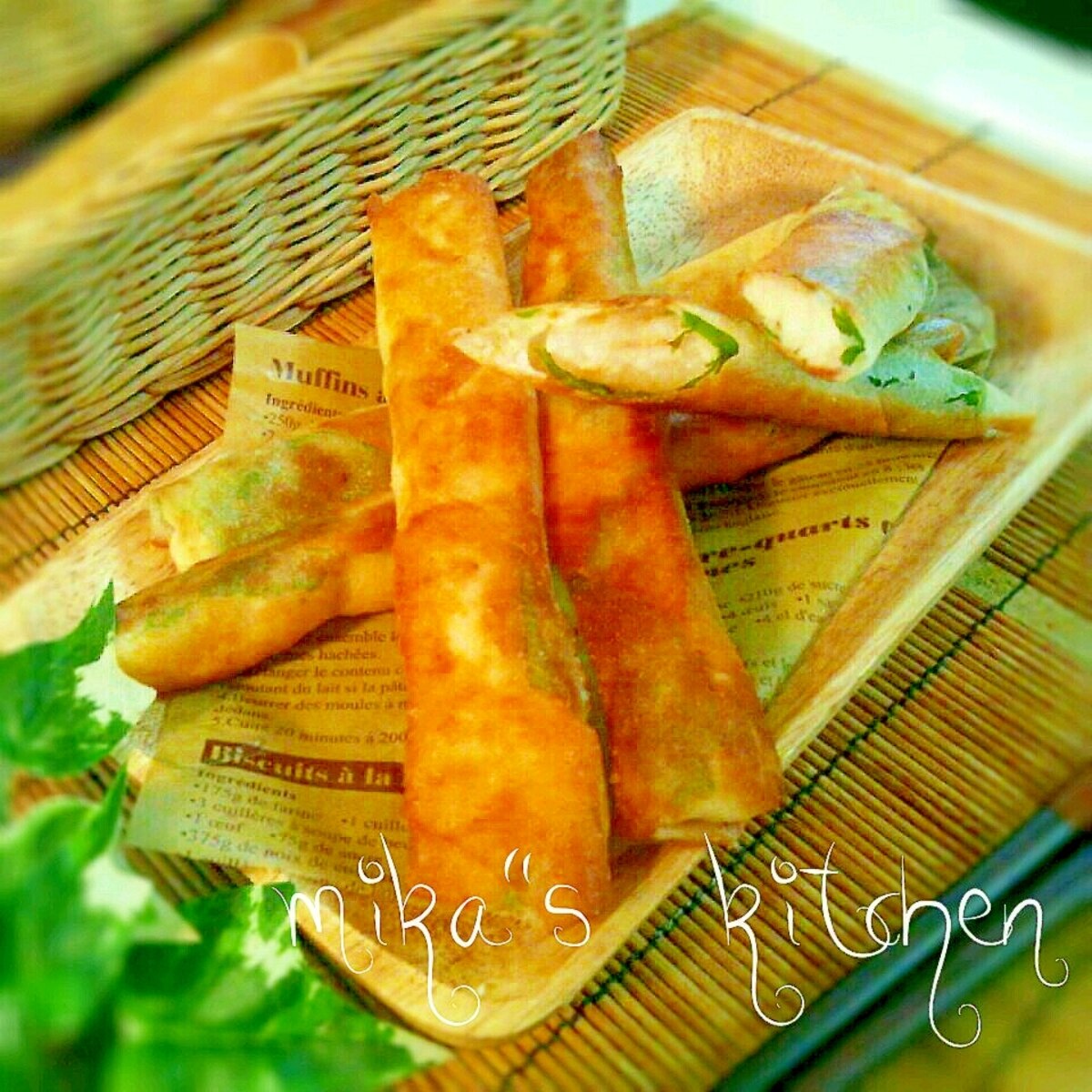 簡単レシピ エビはんぺんの春巻き