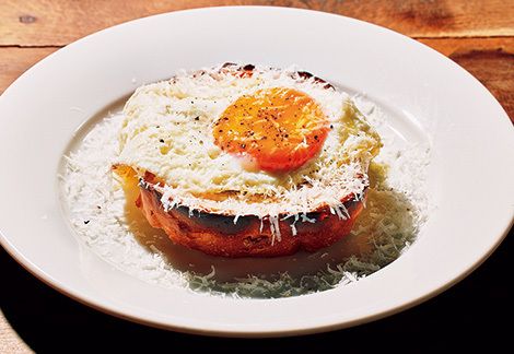 美濃焼 陶器箸置き「モーニングトースト 目玉焼き 」パンシリーズイホシロ窯