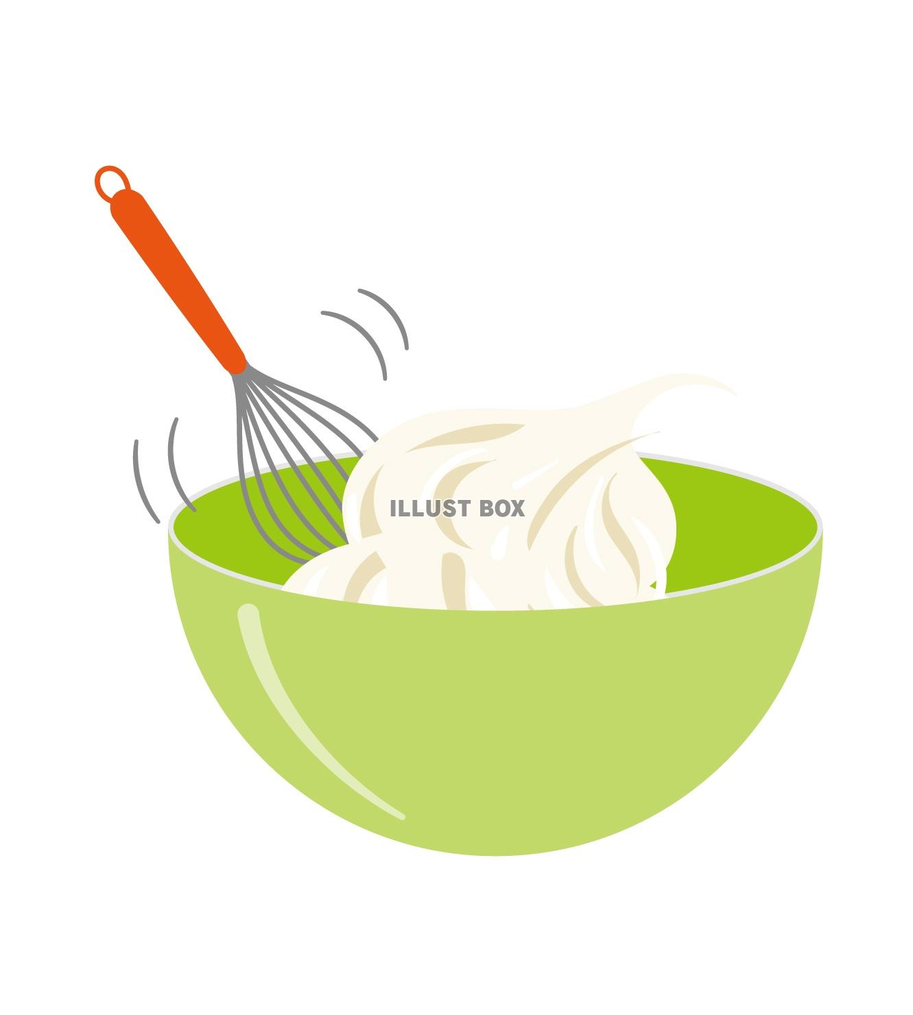 ３種のホイップクリーム 透過PNG ：イラスト無料