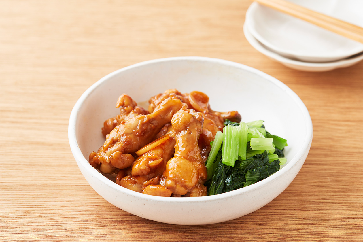 10分でできる鶏肉のさっぱり煮 ポリラップ レシピ