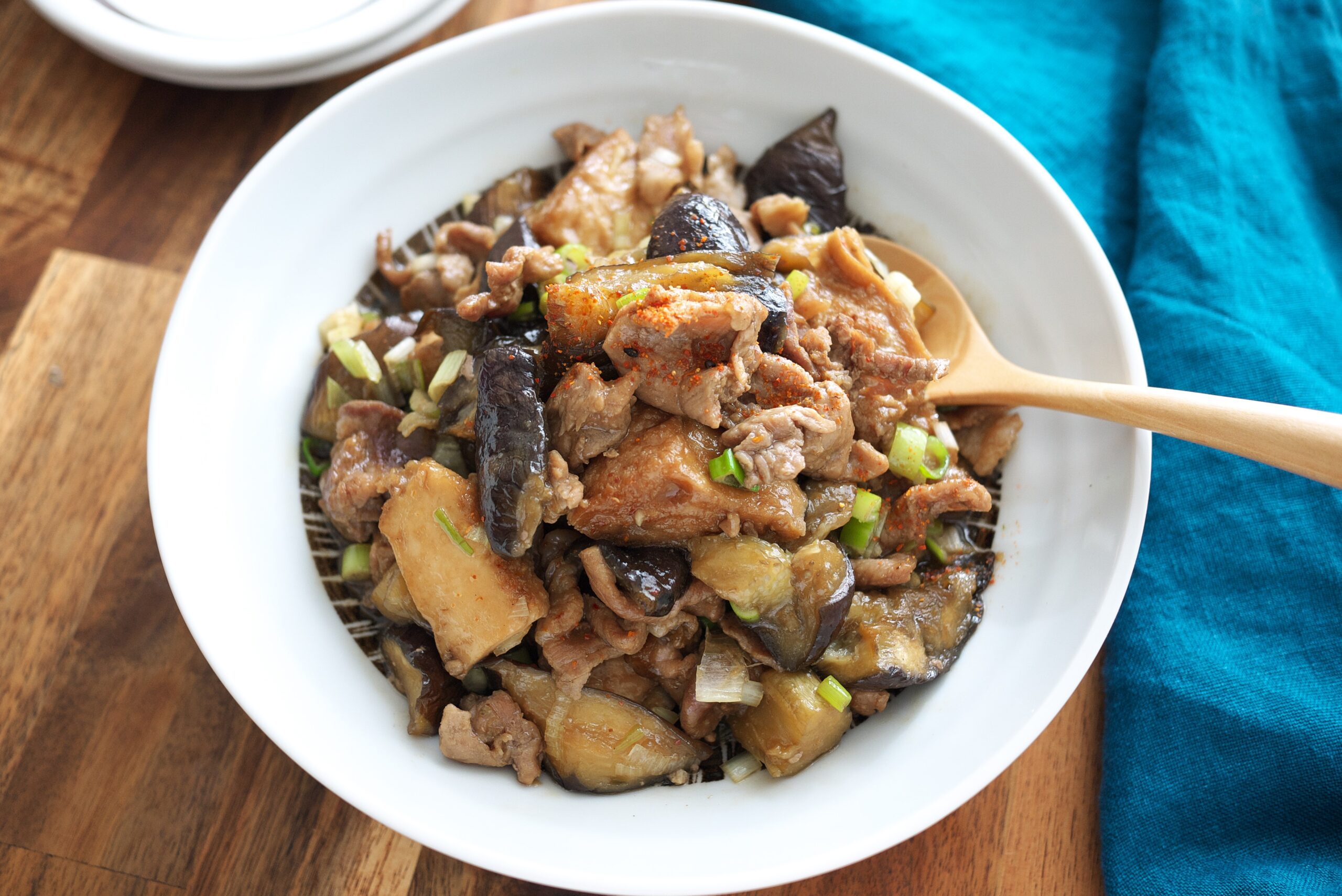 カジポックム なすと豚肉の甘辛炒め