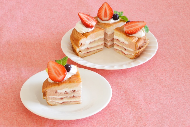 ケーキ いちごのミルクレープケーキ HidaMari Cooking さんのレシピ書き起こし