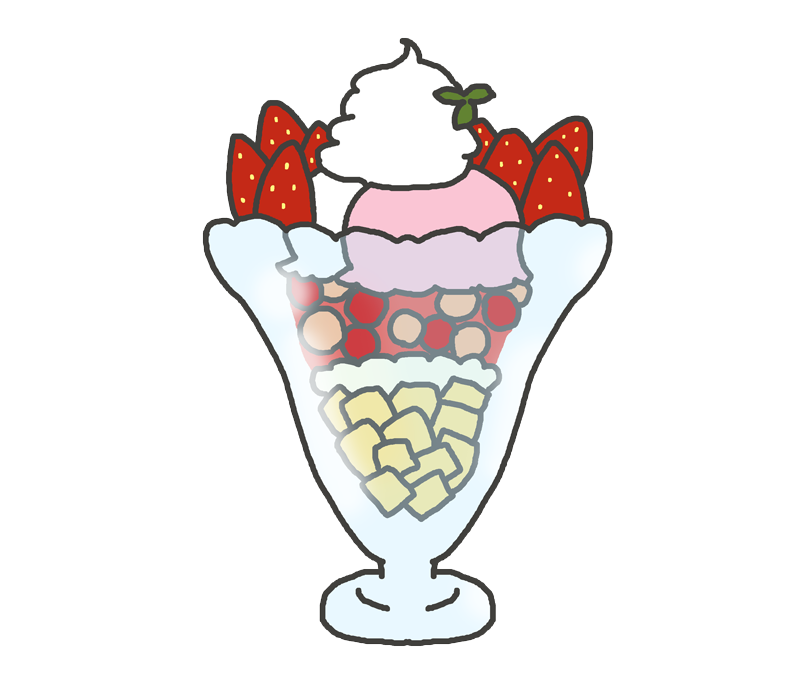 マグネット いちごパフェ マグネット Sayaka Chalk Art 通販 17434353Creema クリーマ