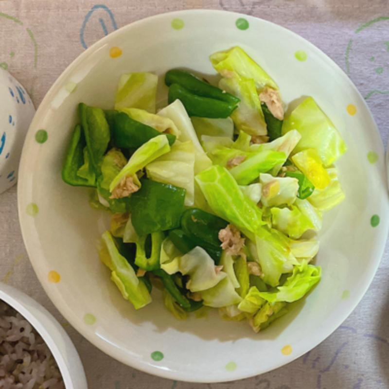 春キャベツとツナのさっぱり炒め