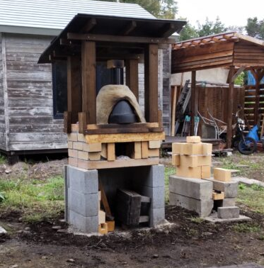 DIYで耐火レンガのピザ窯を作りました その2ブルーベリーの丘ホピ 岐阜県恵那市ブルーベリー狩り体験ができる観光農園