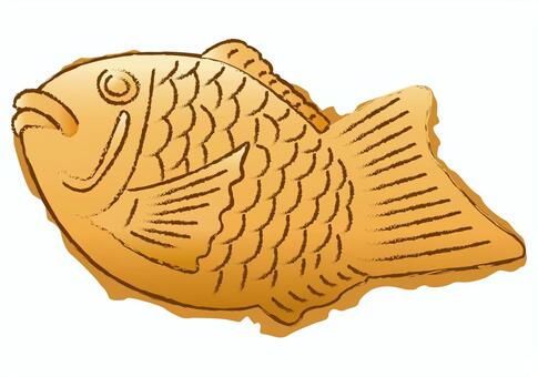 クリームのたい焼きのイラスト無料のフリー素材 イラストエイト