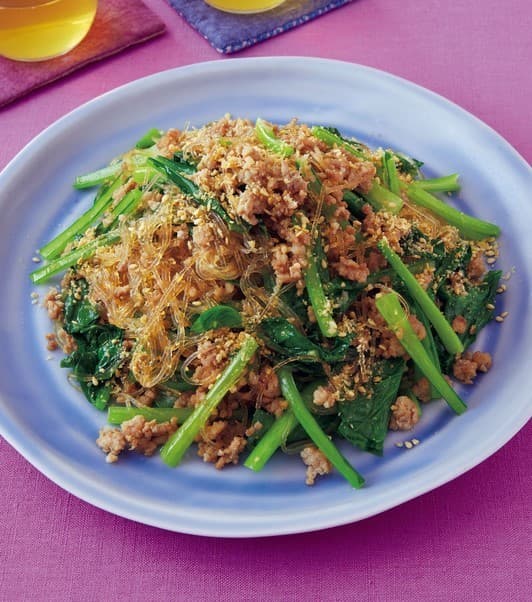 合ひき肉チャプチェ シリコンスチーマーレシピ和平フレイズ株式会社