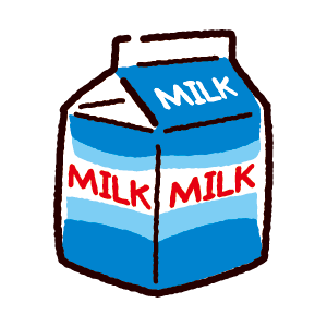 牛乳のイラスト パック- イラストくん
