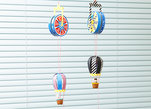 作り方 立体な気球 : happymood