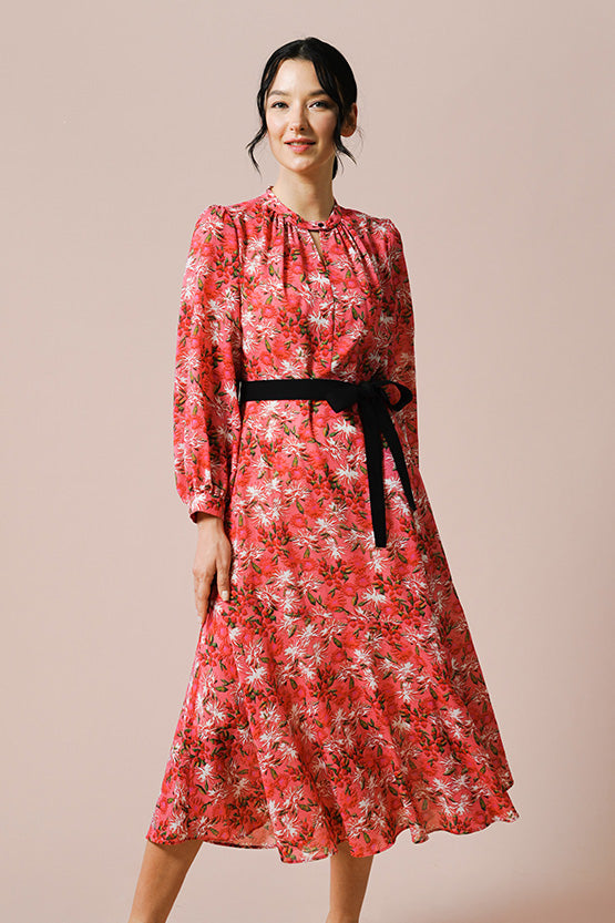 Sealife Mermaid Black Coral Pendant in White Gold with Diamonds - 29mm