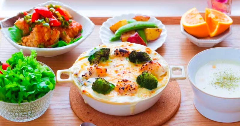 グラタンに合うおかず＆副菜の献立10選。menubleユーザーさんの投稿を紹介♪menuble 献立アプリ
