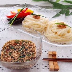 白だしで簡単♪牛肉と長ネギのそば