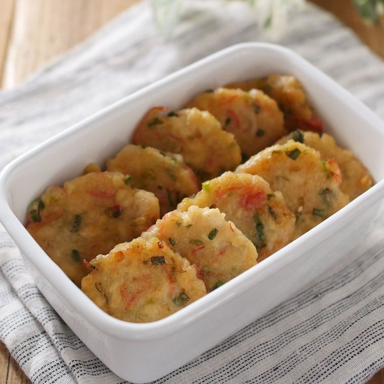 豆腐とカニカマのおやき