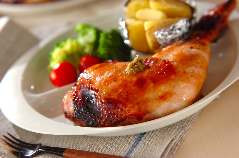 テリヤキチキンレッグ＊骨付き鶏の照り焼き