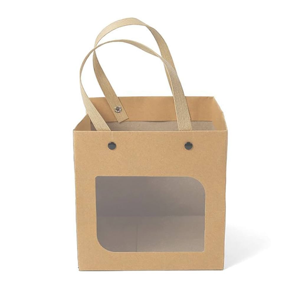 100均 クラフトバッグ 片面透明袋 が手軽なギフトラッピングにぴったり - 100円ママ〜100均大好きママのお役立ち情報