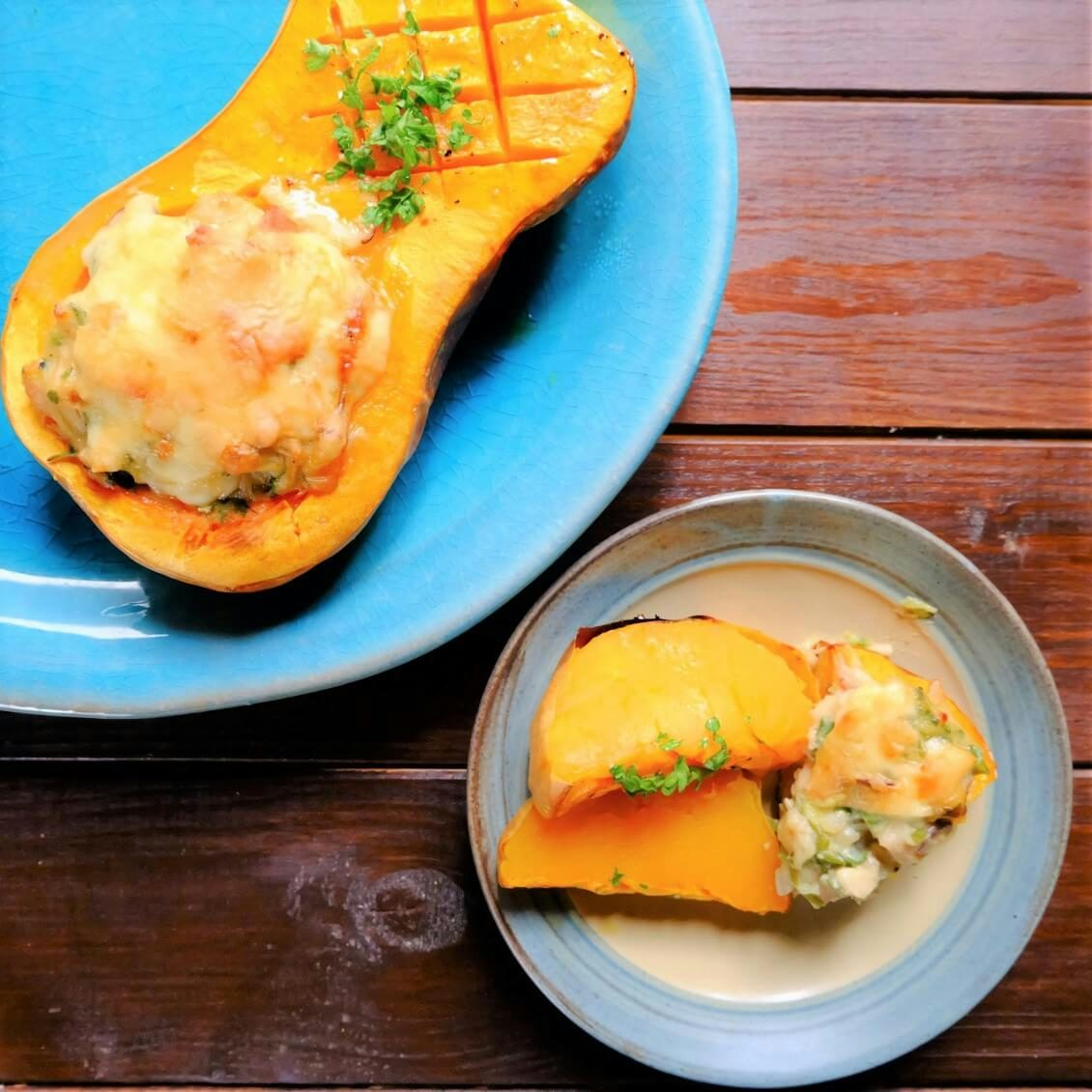 バターナッツカボチャグラタン俯瞰ワインバケット縦位置 写真素材4869523- フォトライブラリ