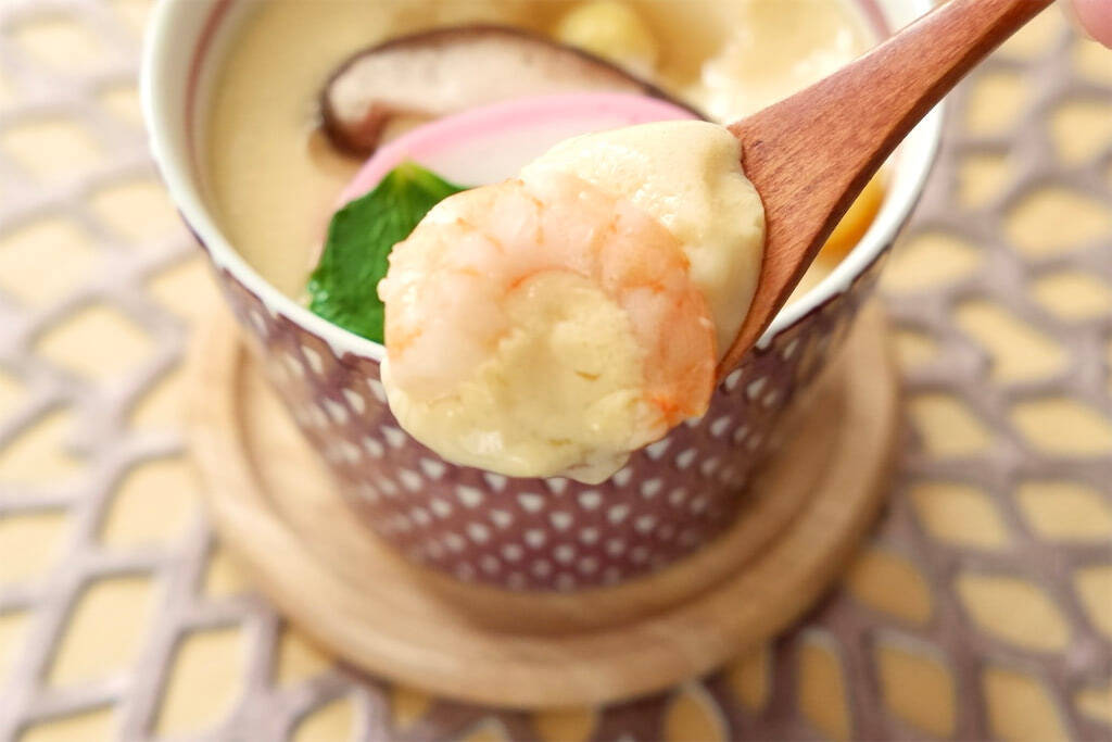 フライパンで簡単！ 白だし 茶碗蒸しレシピ