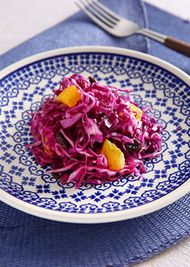 紫キャベツとトレビスのラペサラダ