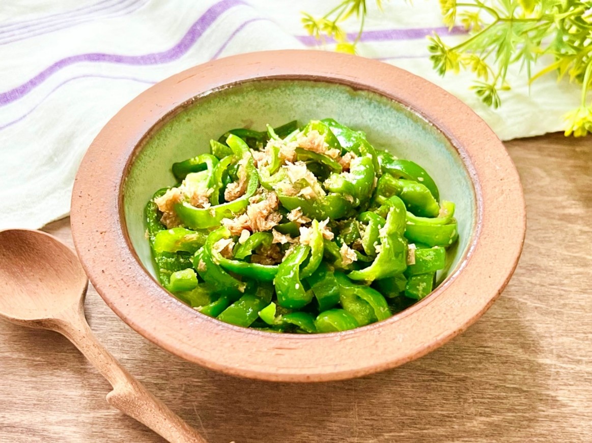 ピーマン☆おかか和え☆お弁当に☆レンジで