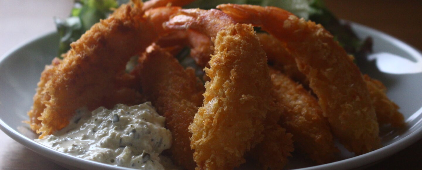 自慢の開きエビフライ。卵なしでサクサクっ♪ - macaroni
