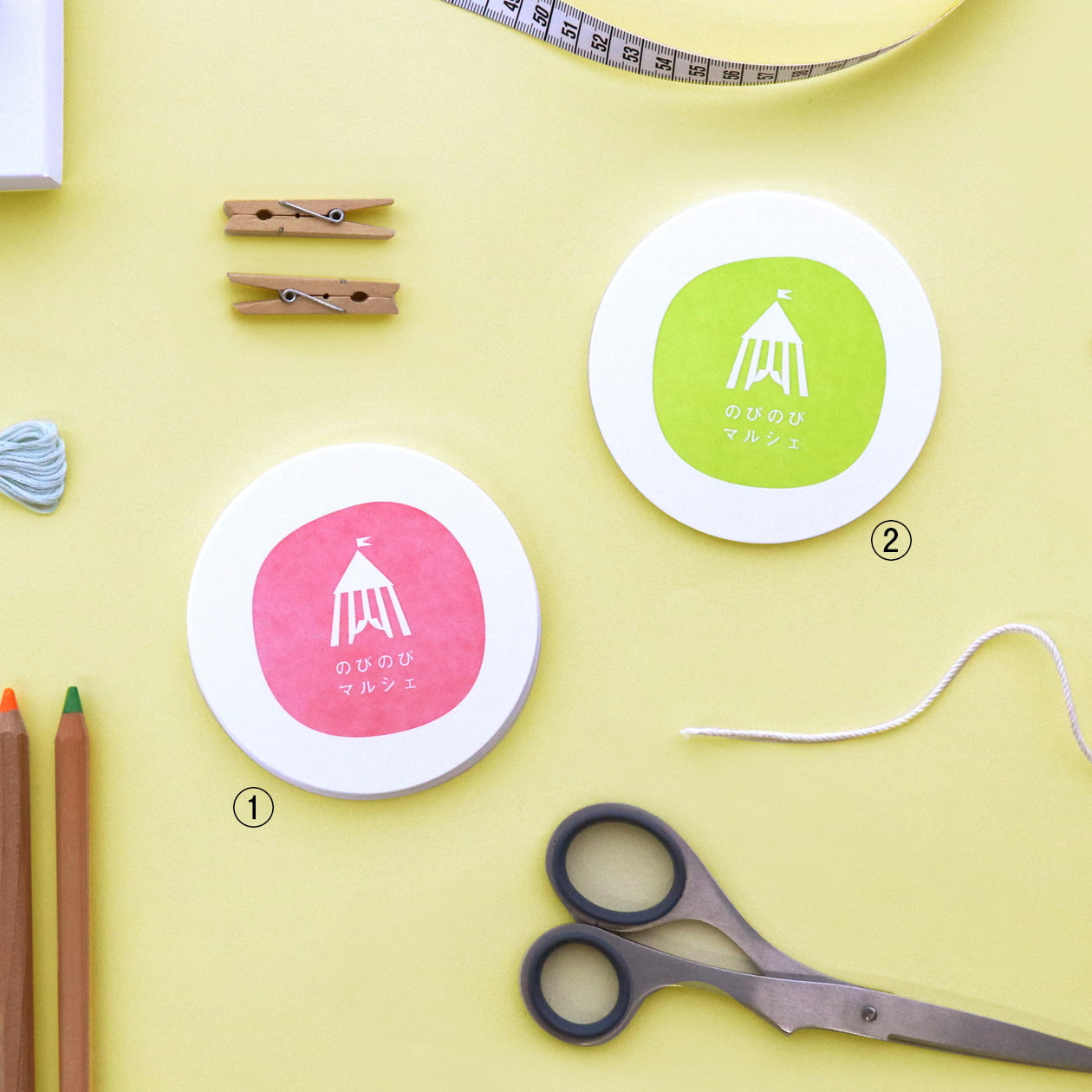 トトロの森のどんぐりコースターつづる