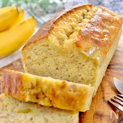 BPなしのふわもちバナナケーキ