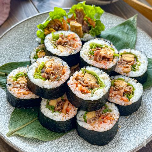 卵焼きを作るだけ超簡単キンパ 韓国風ノリ巻き