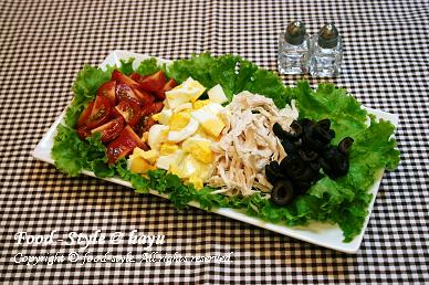 サラダボールに盛り付けした野菜サラダの写真・画像素材-Snapmart スナップマート