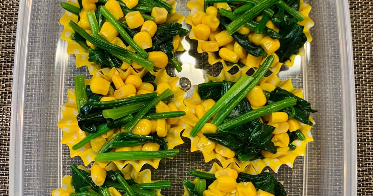 あと1品♪栄養満点♡ ほうれん草の和風ツナコーンサラダ