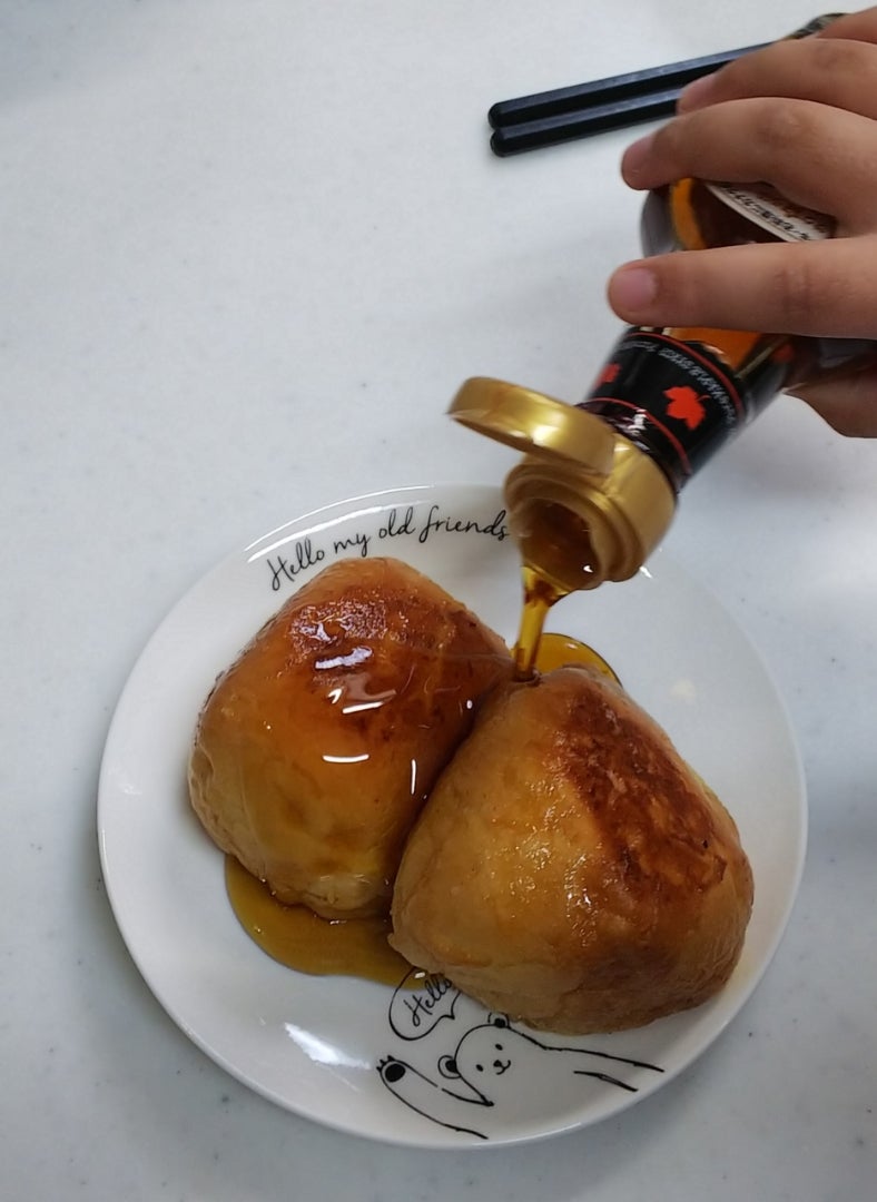 コストコ☆ディナーロールフレンチトーストキム子と３びきのこぶた