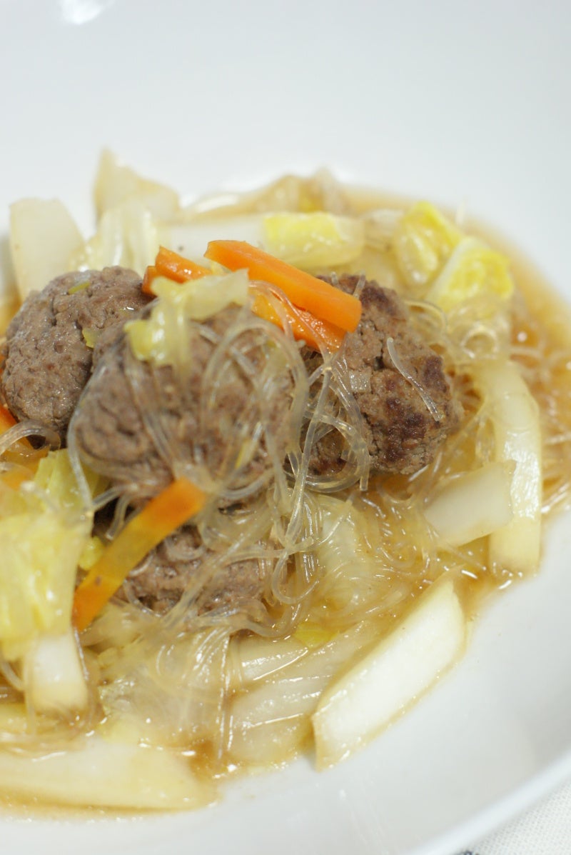 白菜と春雨の中華風煮込みハンバーグ♪ レシピつきCrea's Natural Days