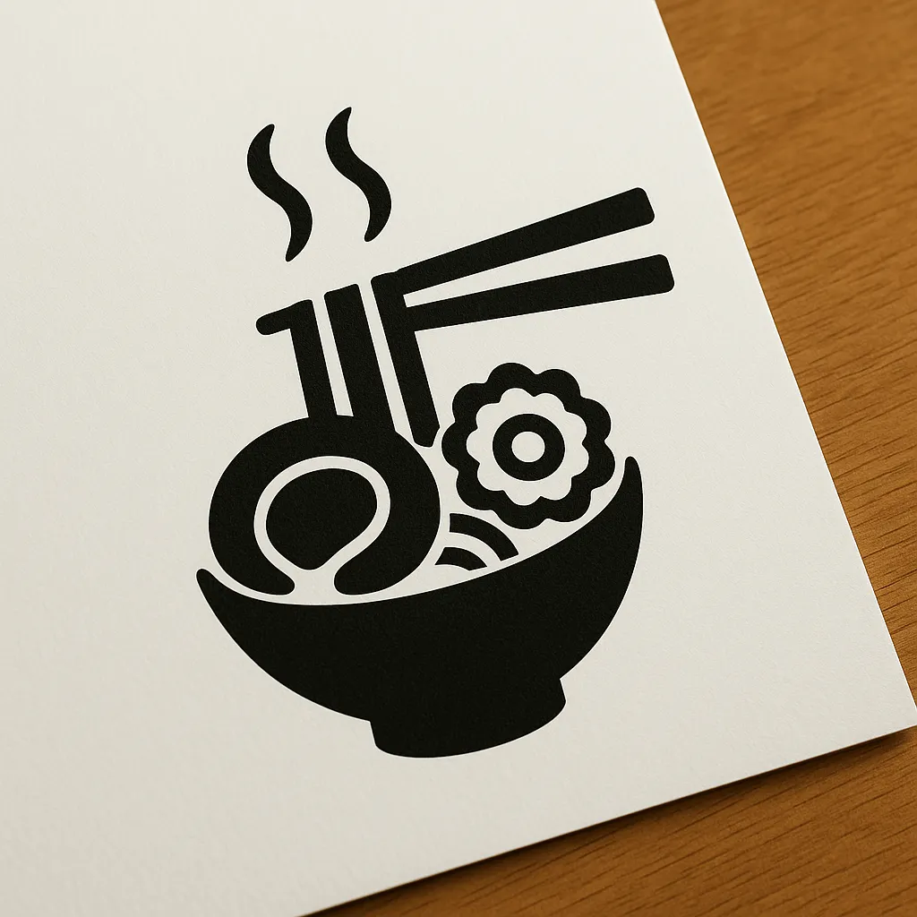 黒シルエットのカップラーメンイラスト・フリー素材なら「シンテリ」